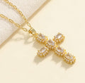 Pearl and crystal cross