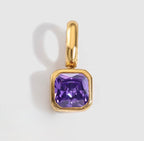 Birth You - Square Birthstone Charm