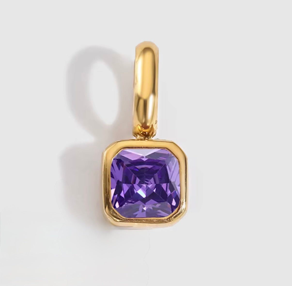 Birth You - Square Birthstone Charm