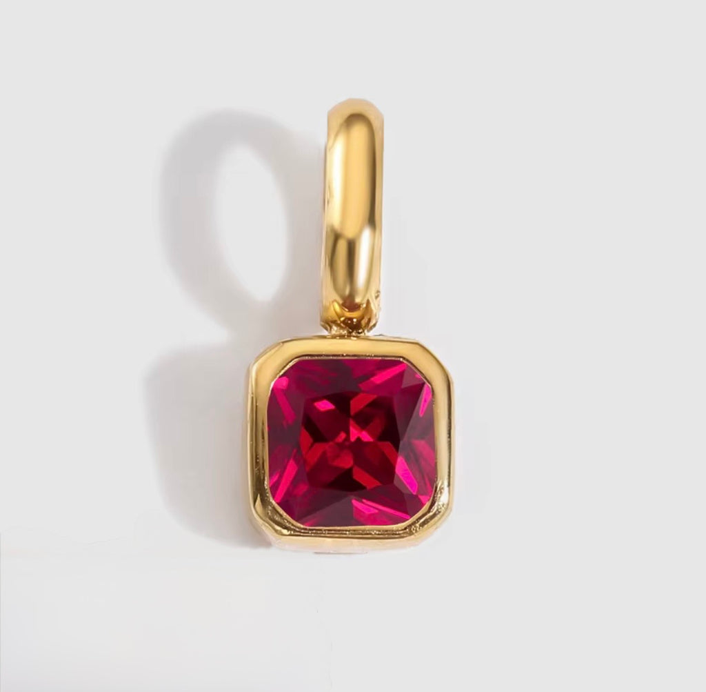 Birth You - Square Birthstone Charm