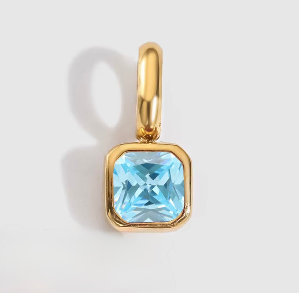 Birth You - Square Birthstone Charm