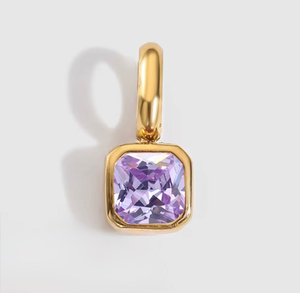 Birth You - Square Birthstone Charm