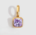 Birth You - Square Birthstone Charm