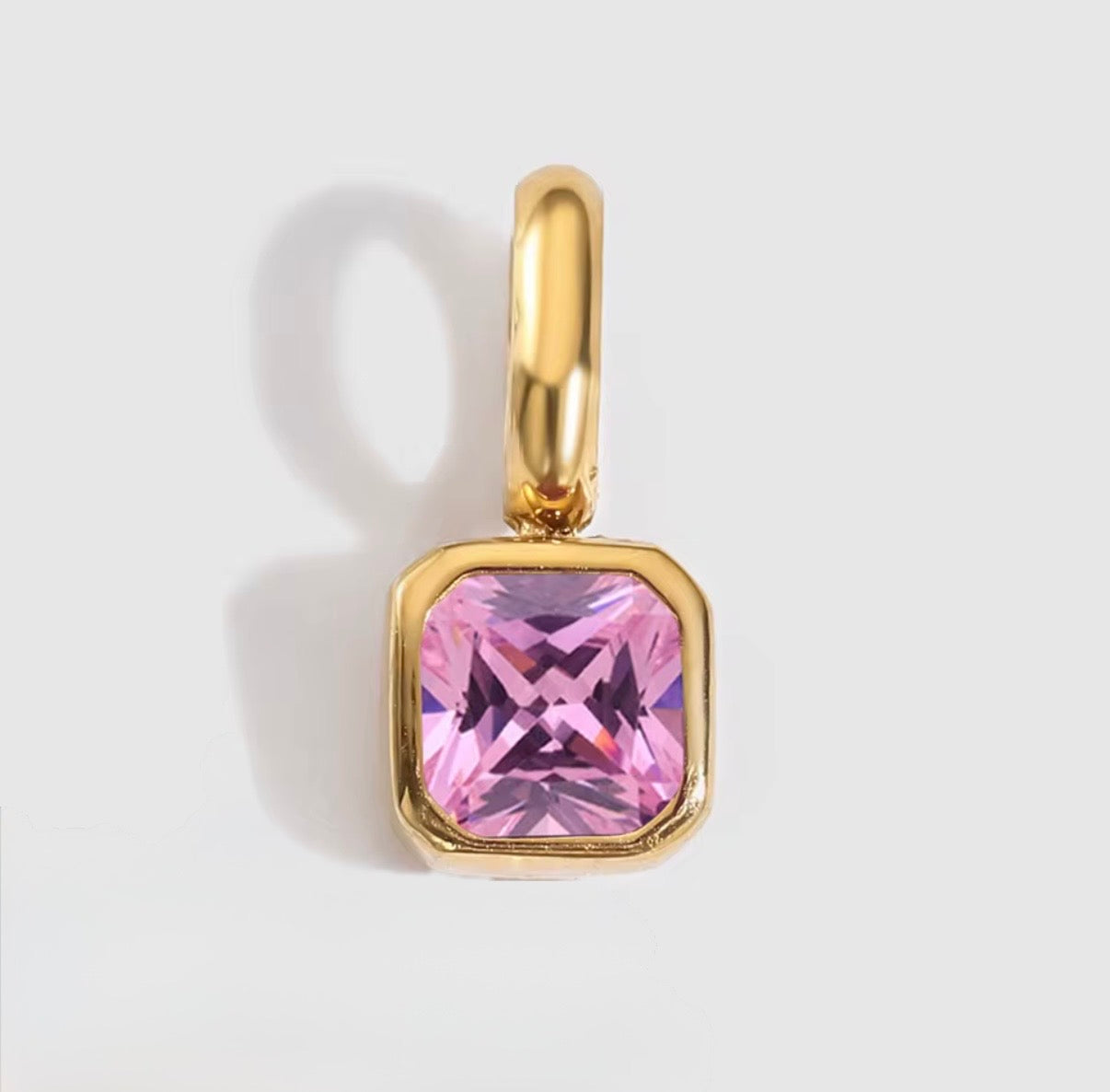 Birth You - Square Birthstone Charm