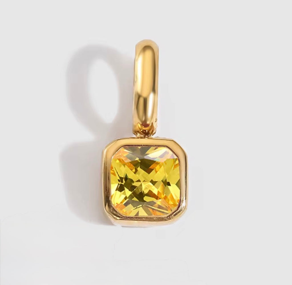 Birth You - Square Birthstone Charm
